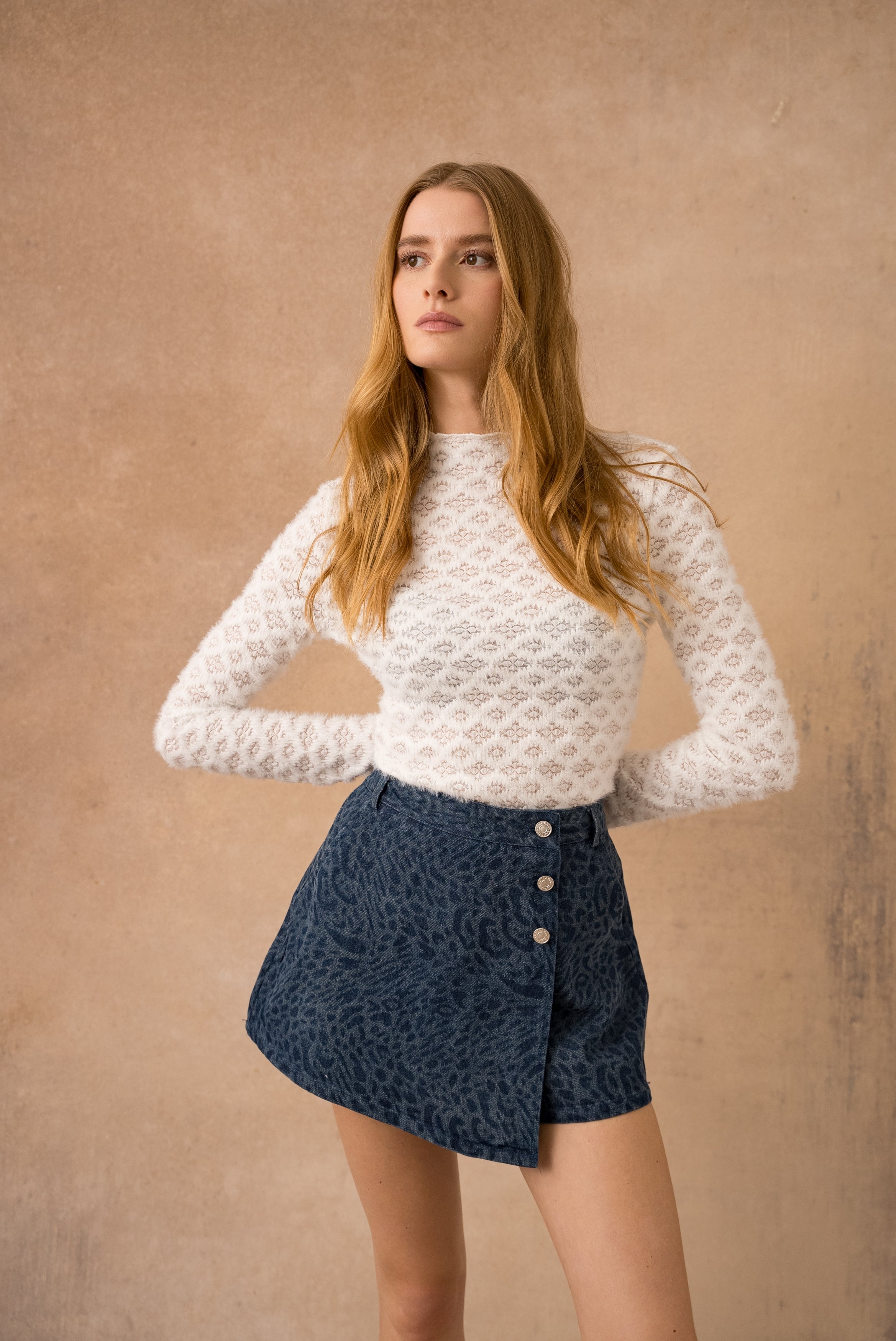 Jupe-short Doémie - Bleu