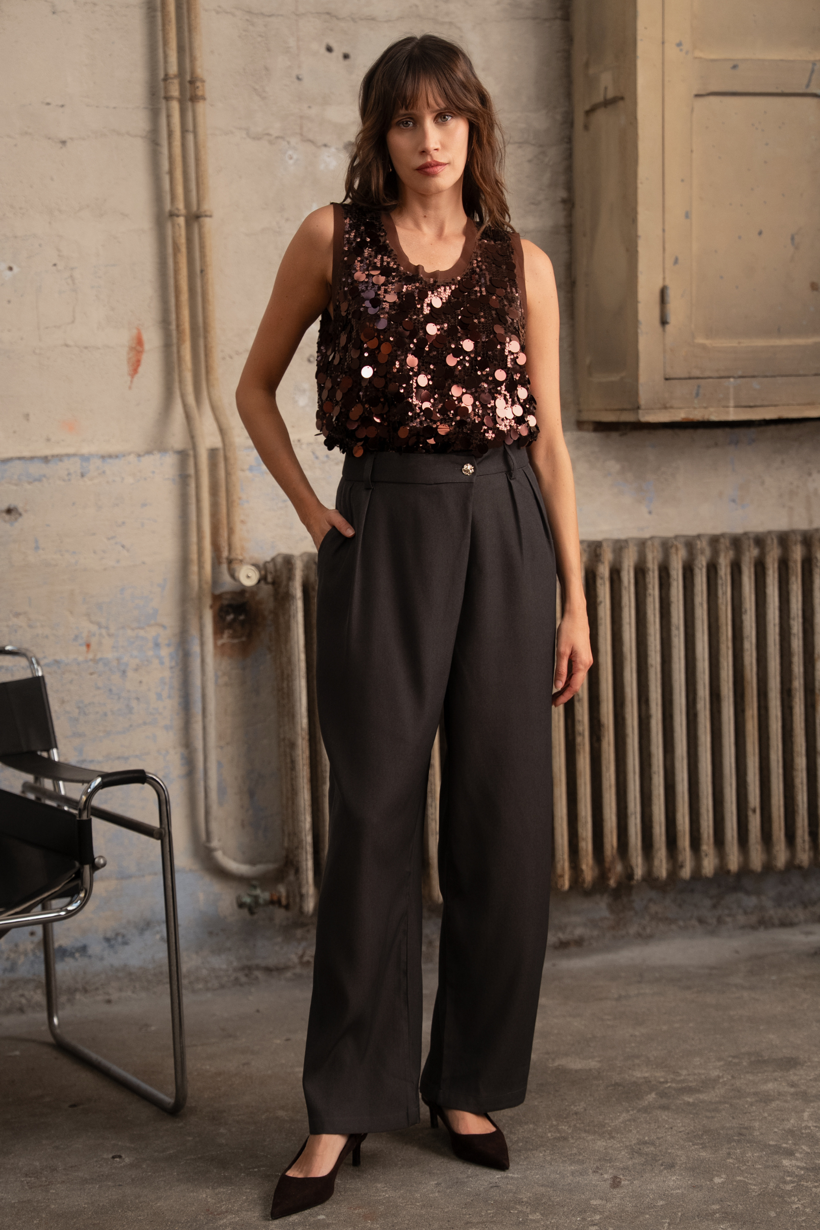 Pantalon Séréna - Gris foncé