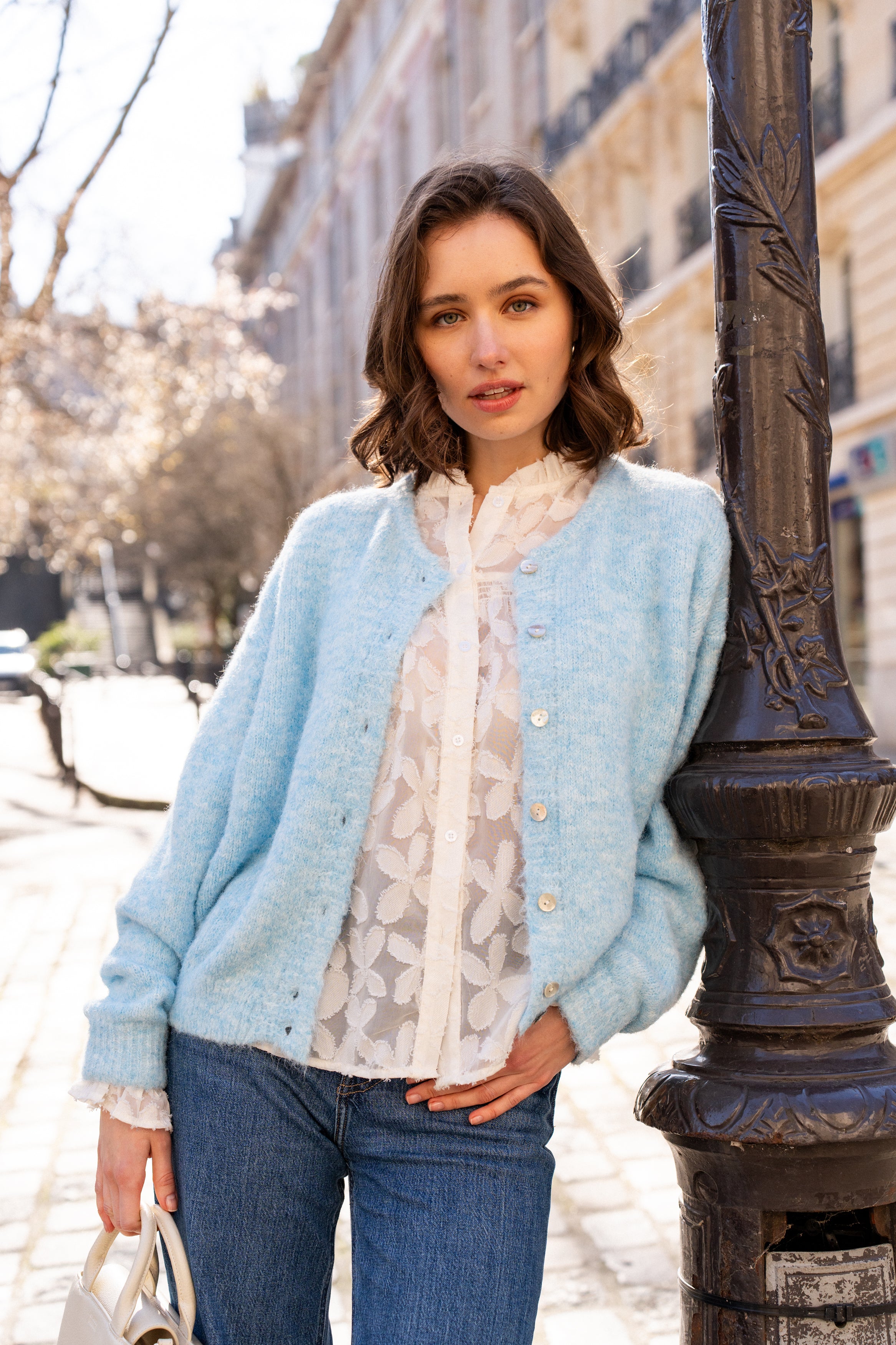 Cardigan Adèle - Bleu