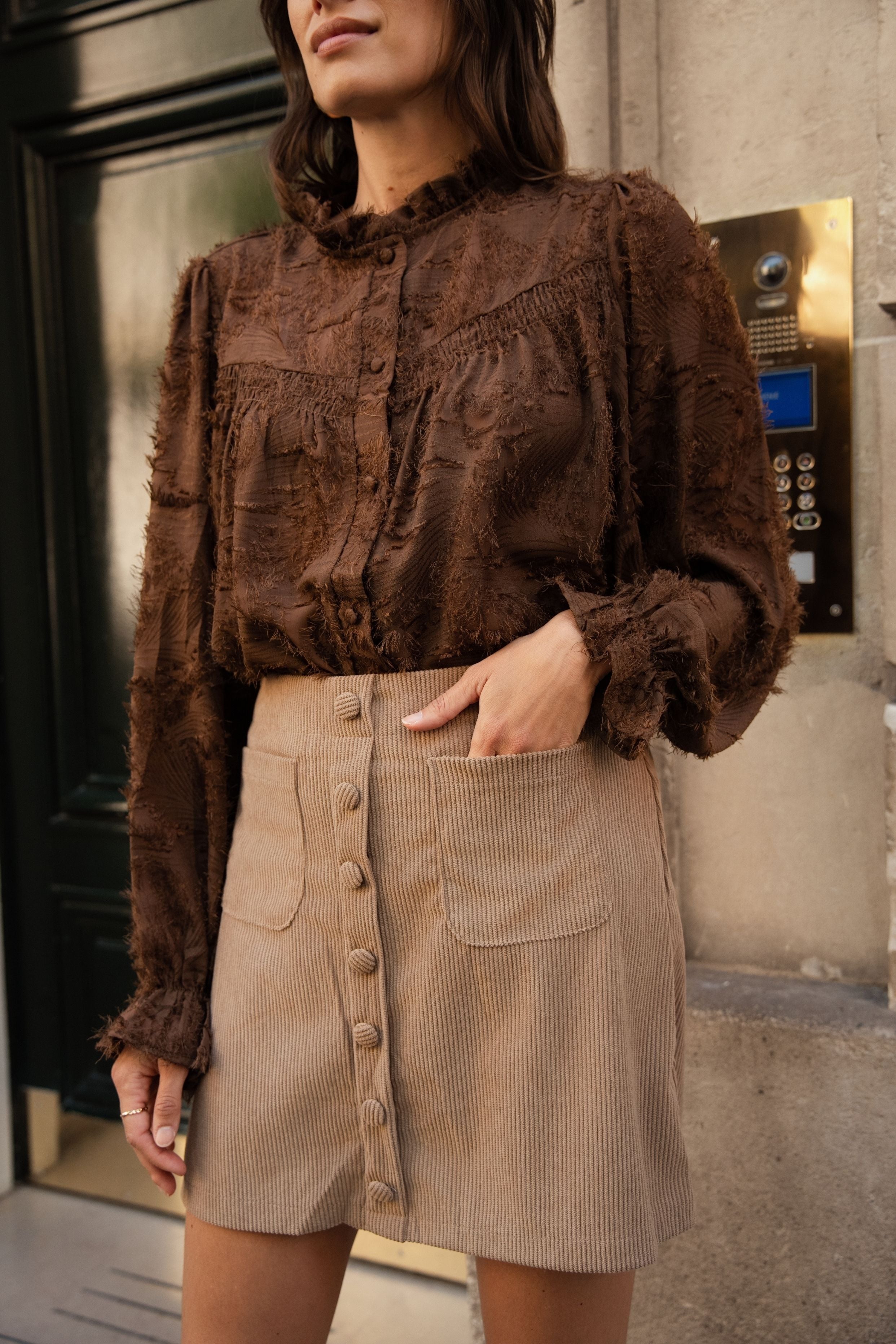 Jupe Louison - Taupe