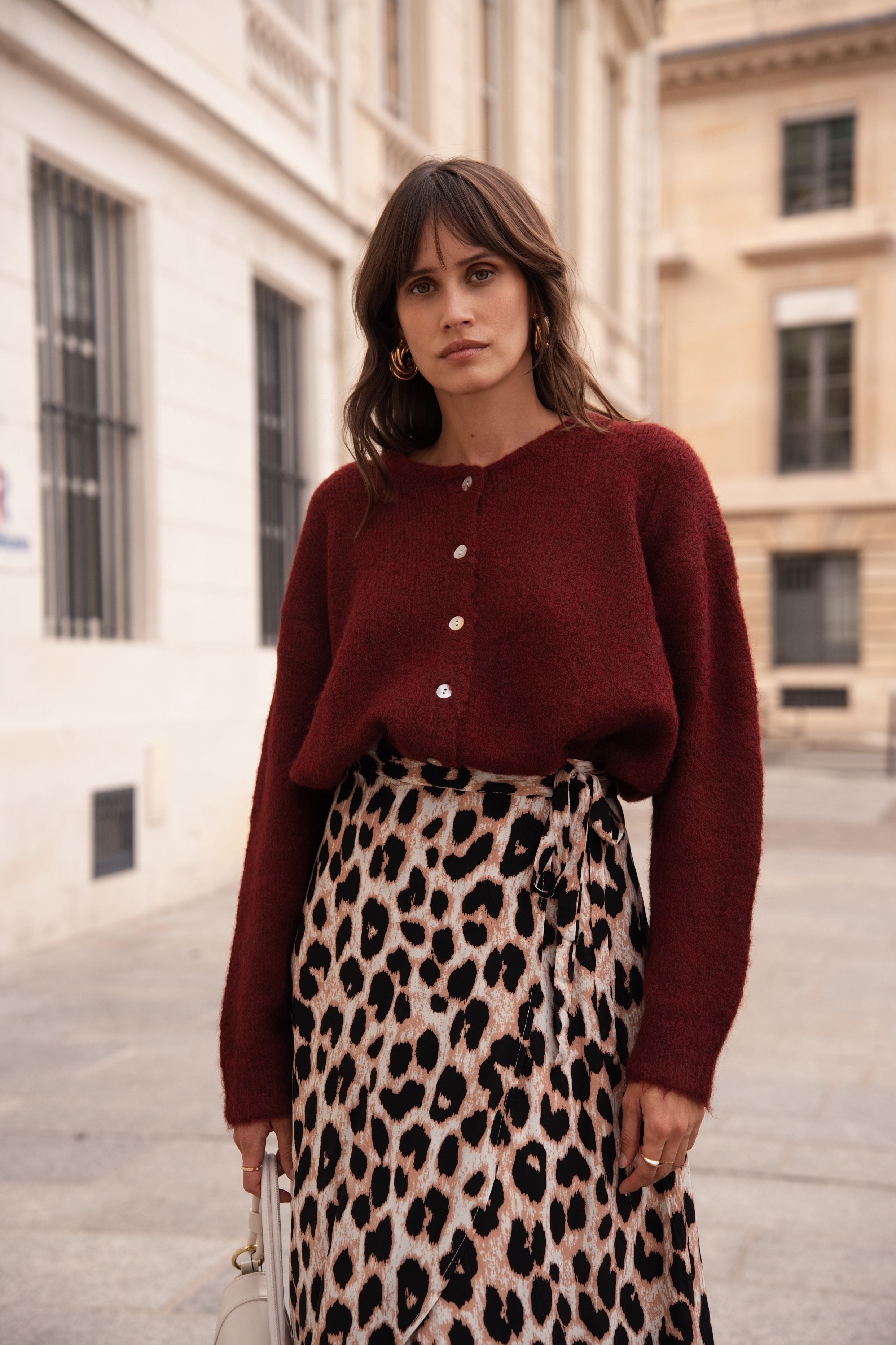 Cardigan Adèle - Bordeaux