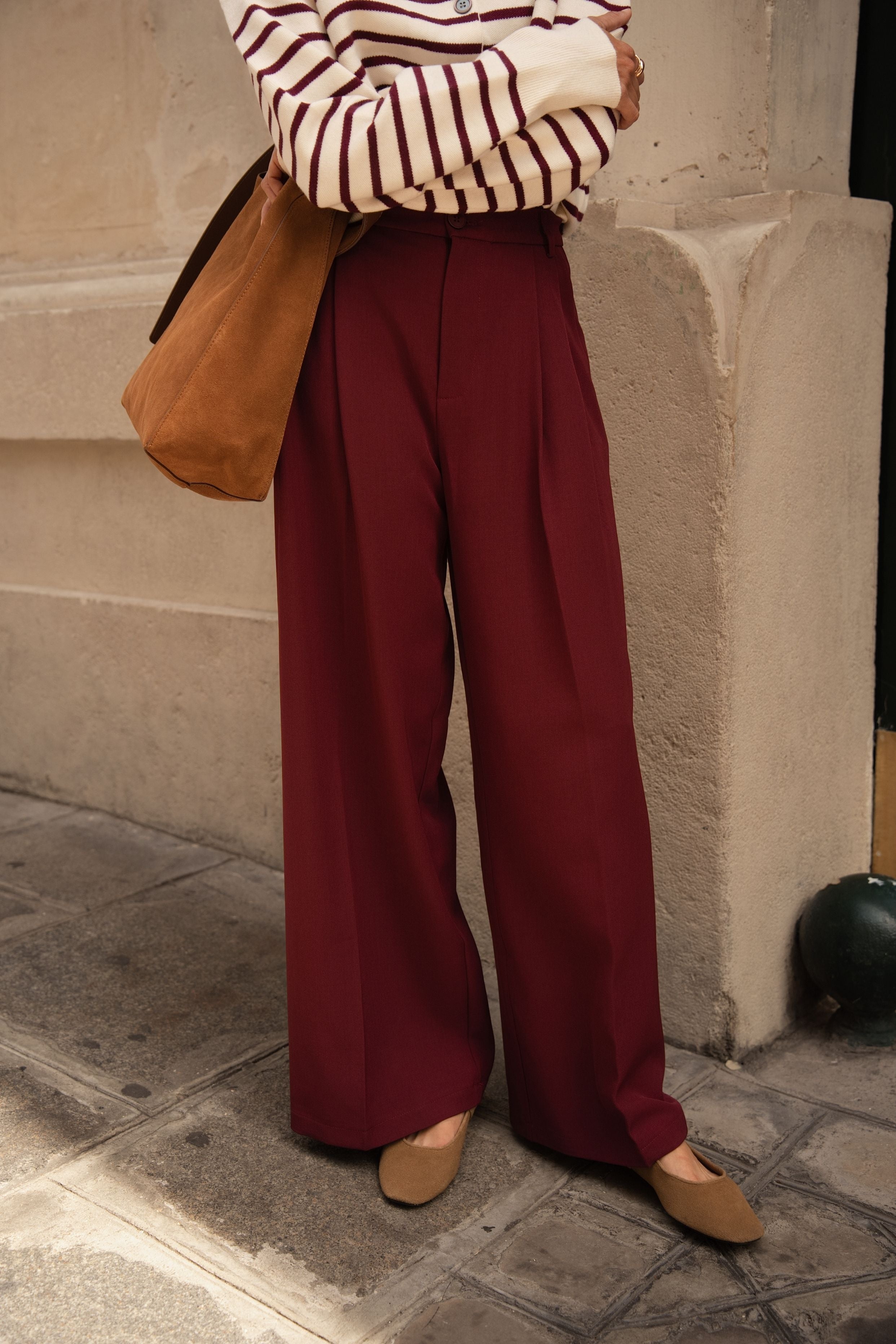 Pantalon Isaline - Bordeaux