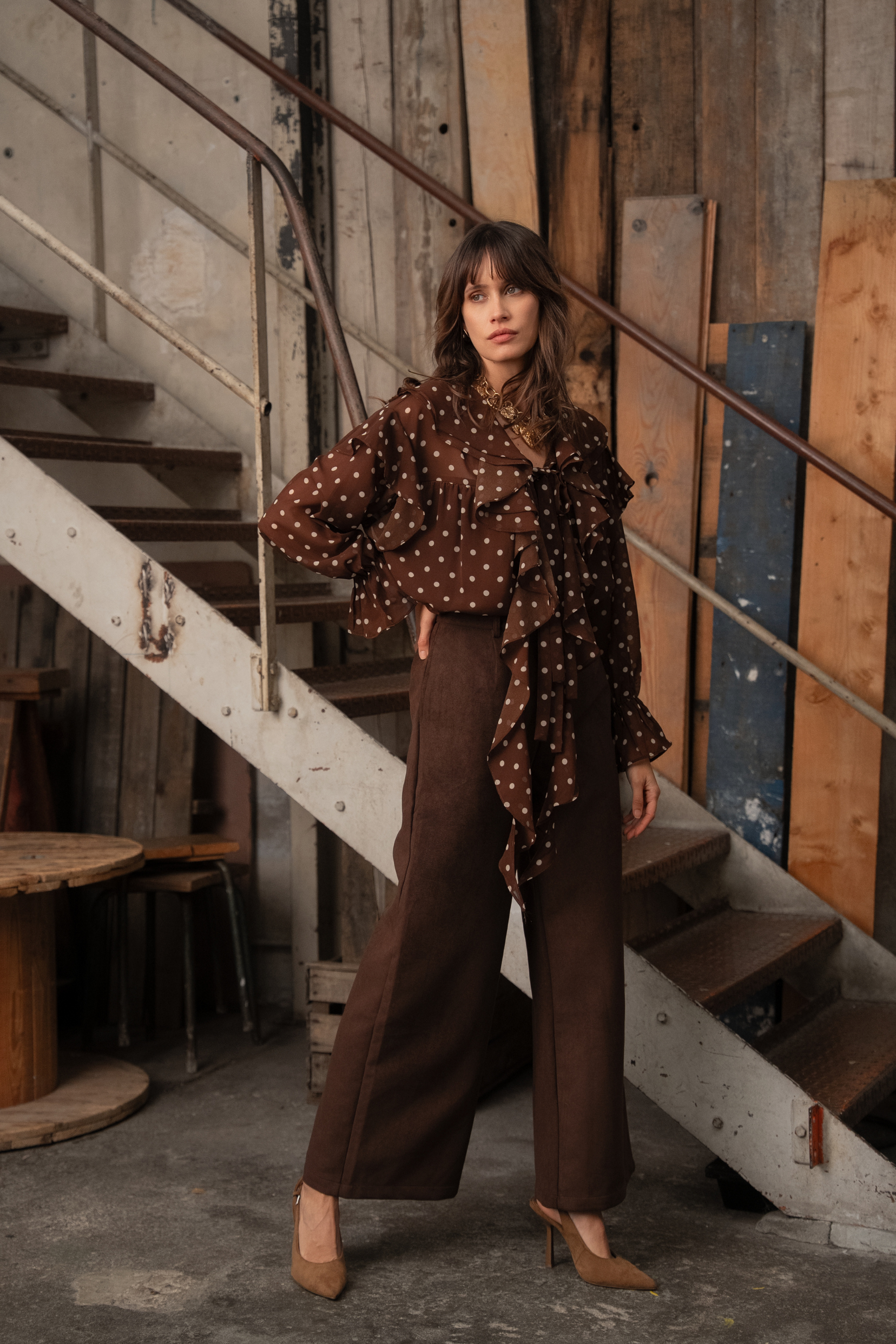 Blouse Augustine - café