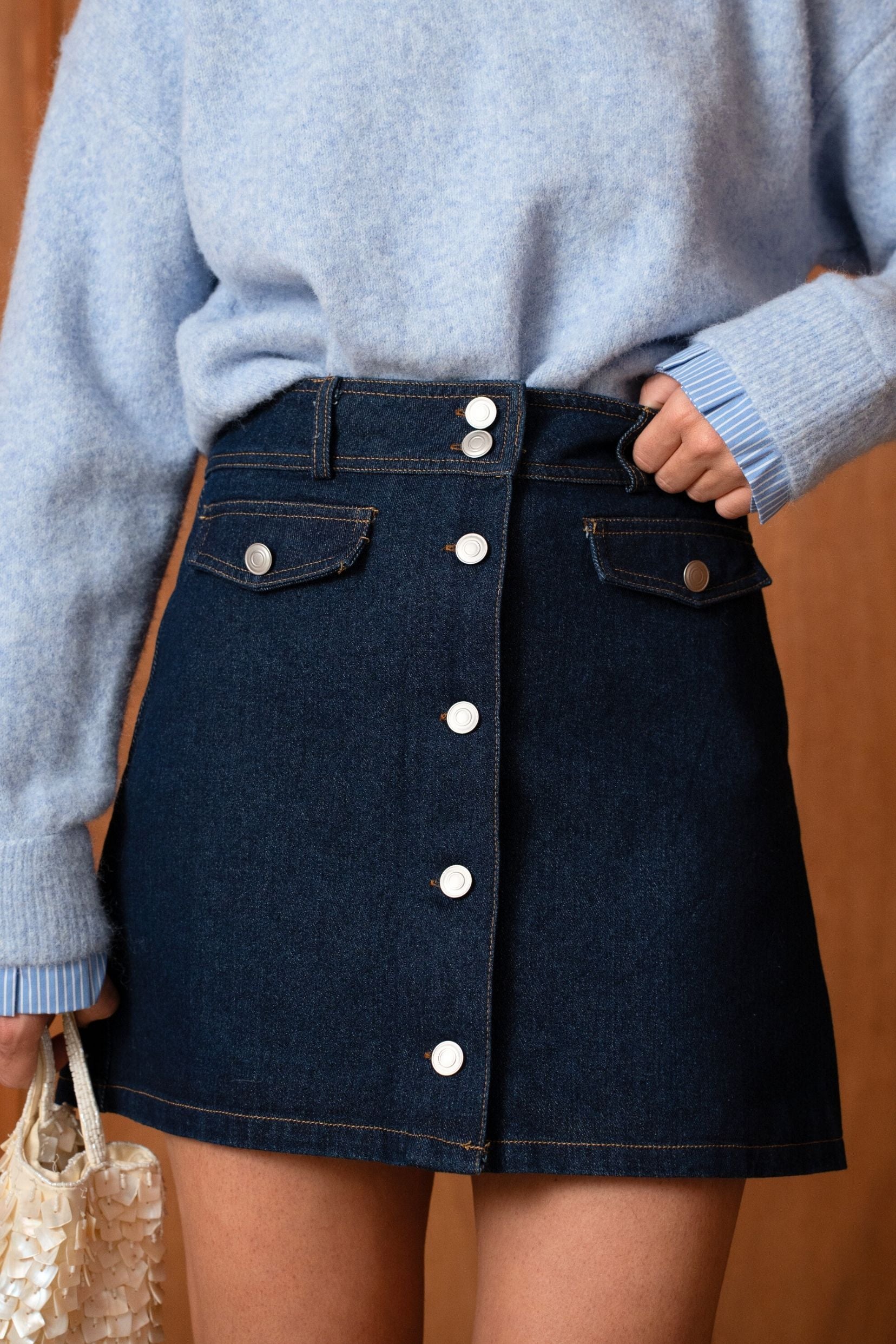 Jupe Émeline - Bleu