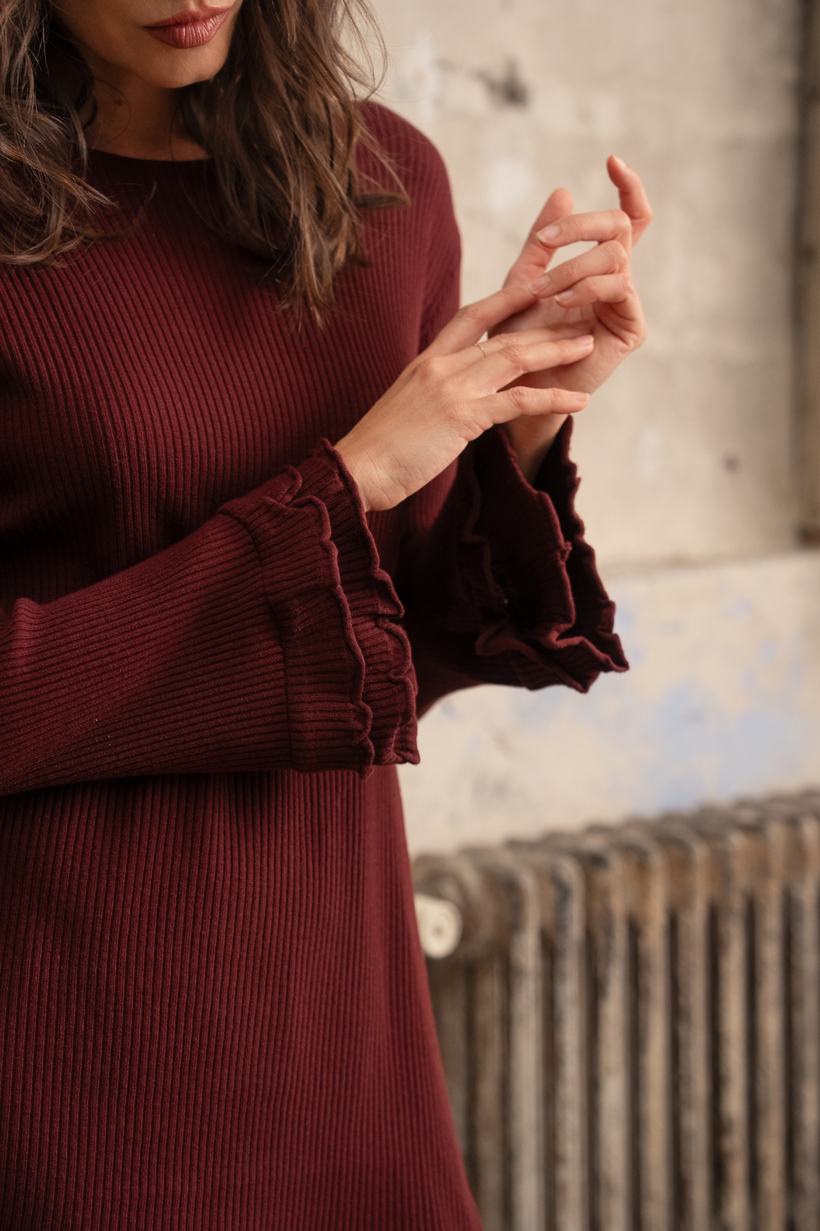 Robe Soléna - bordeaux