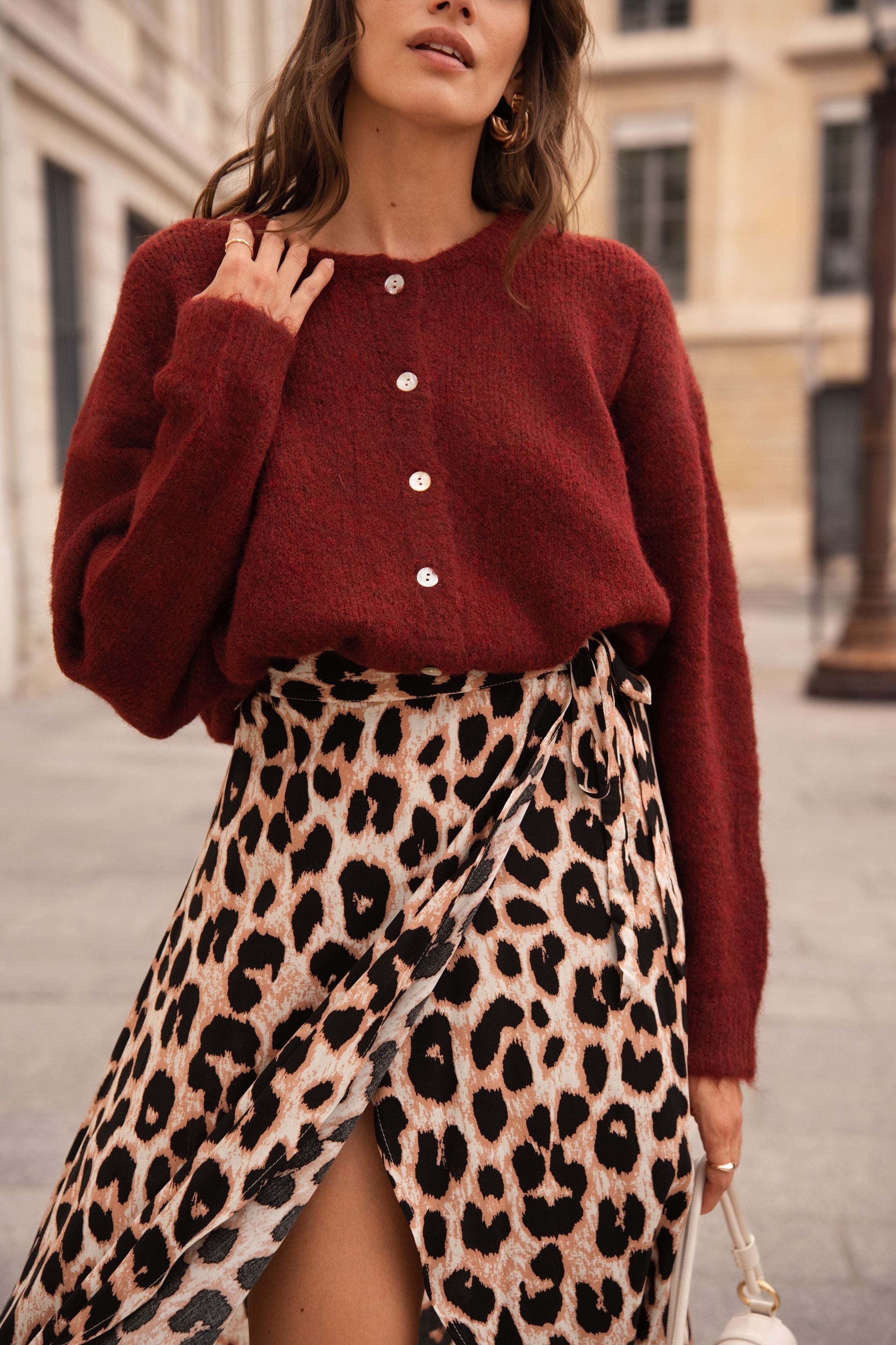Cardigan Adèle - Bordeaux