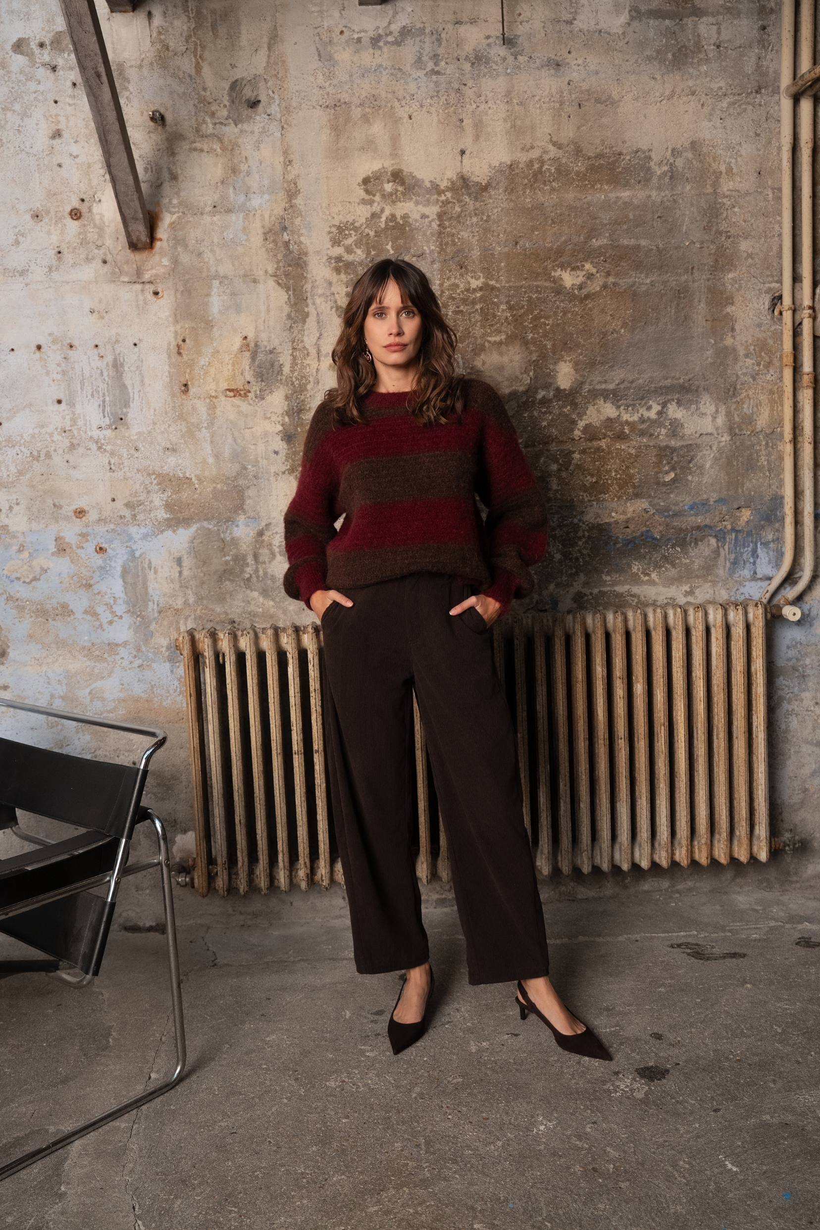 Pull Ysorine - burgundy