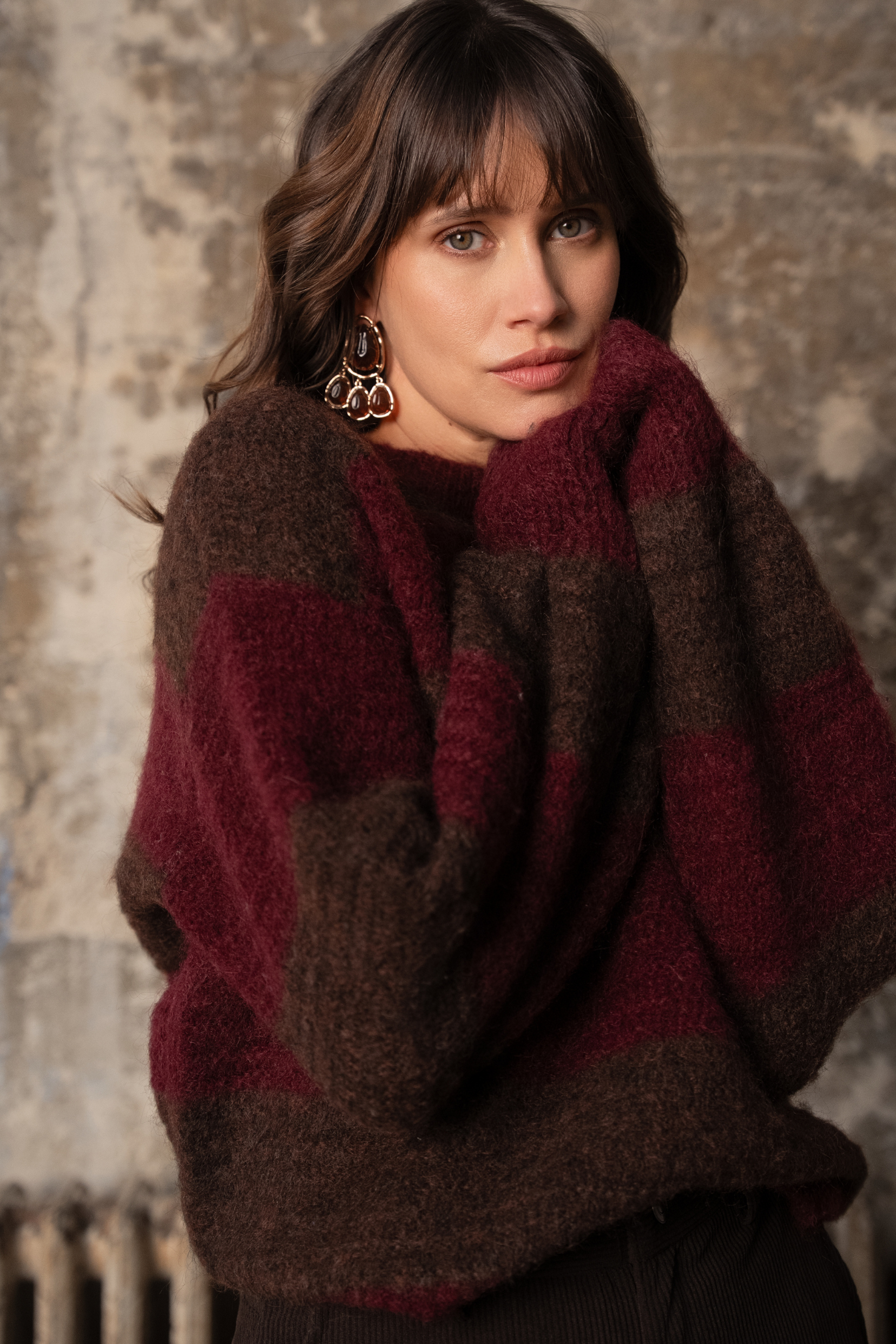 Pull Ysorine - burgundy