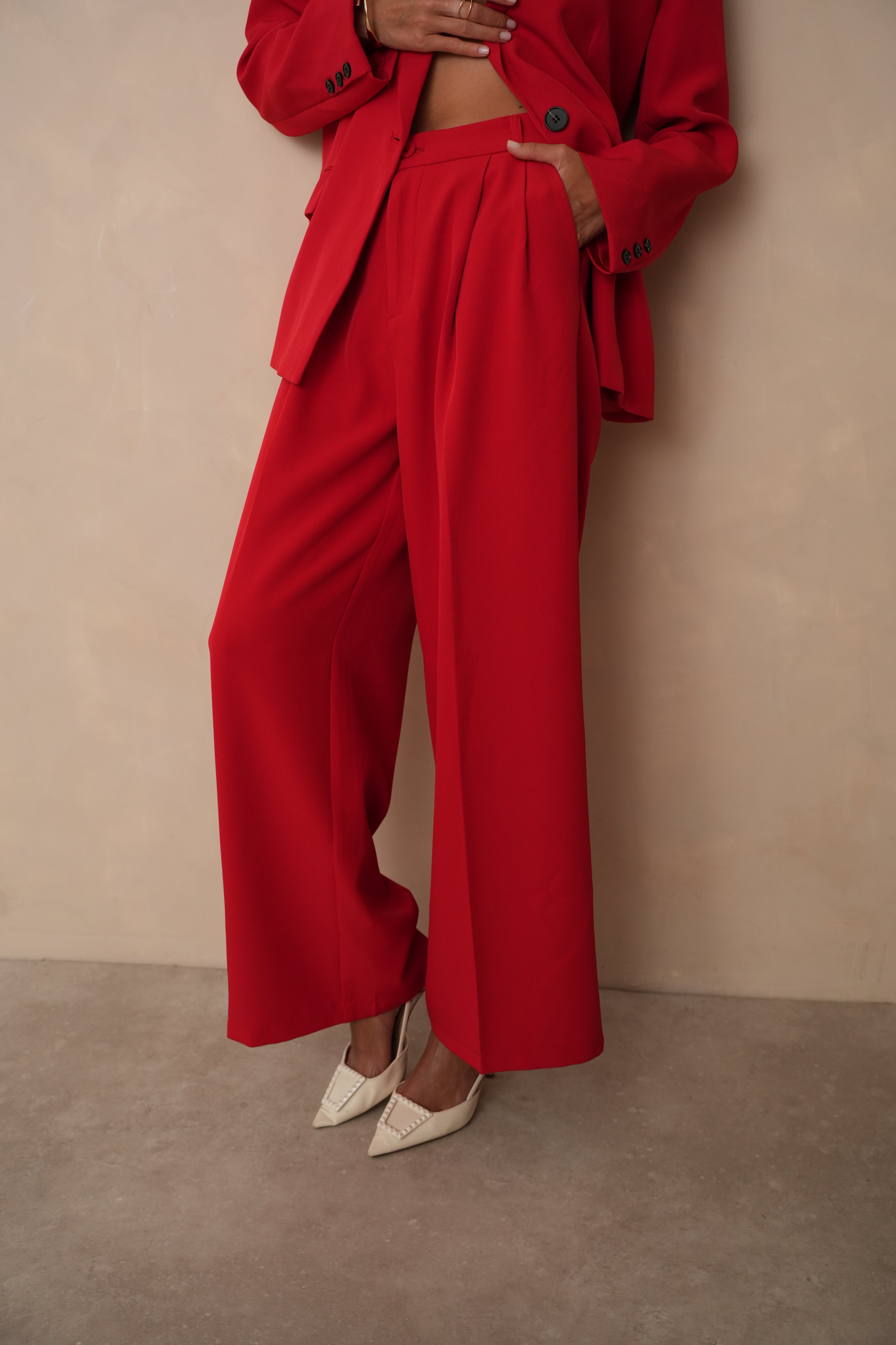 Pantalon Isaline - Rouge