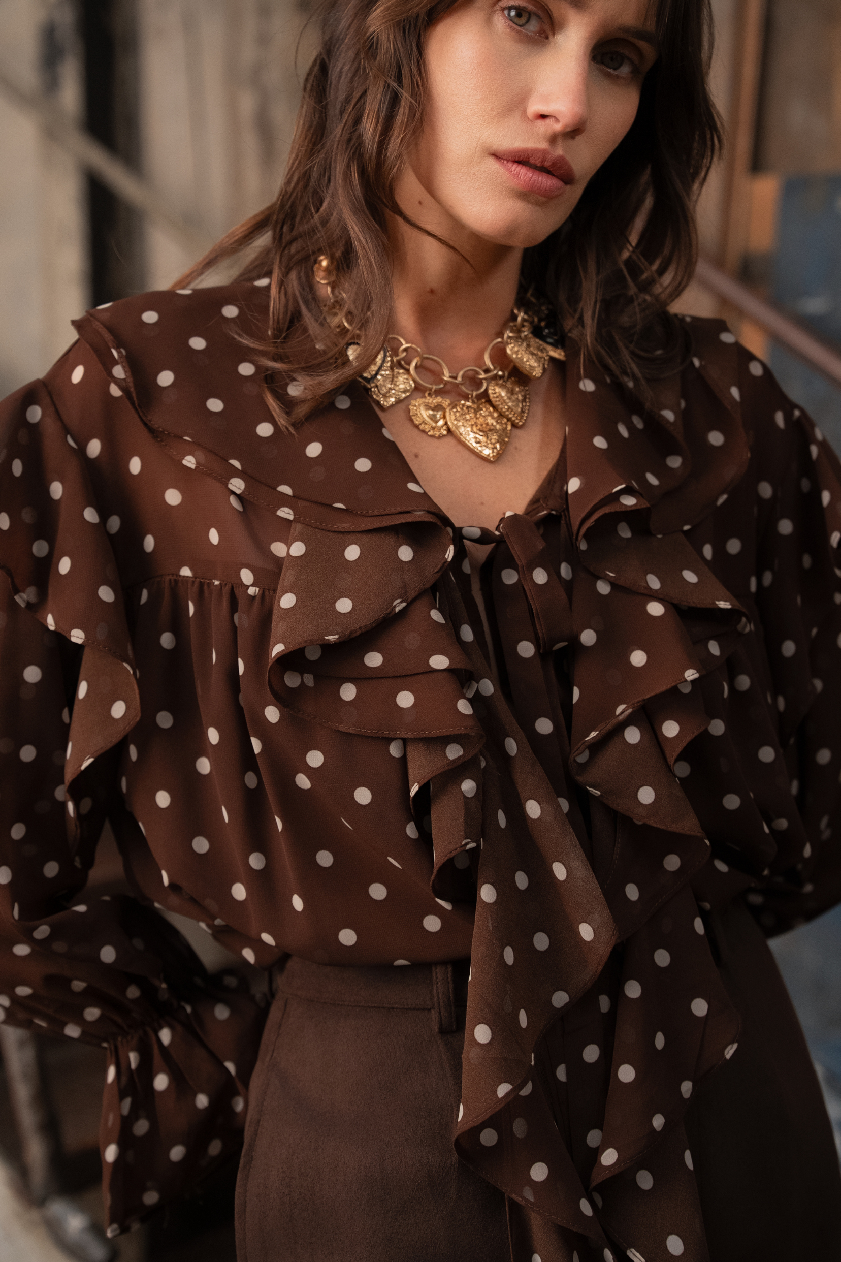 Blouse Augustine - café