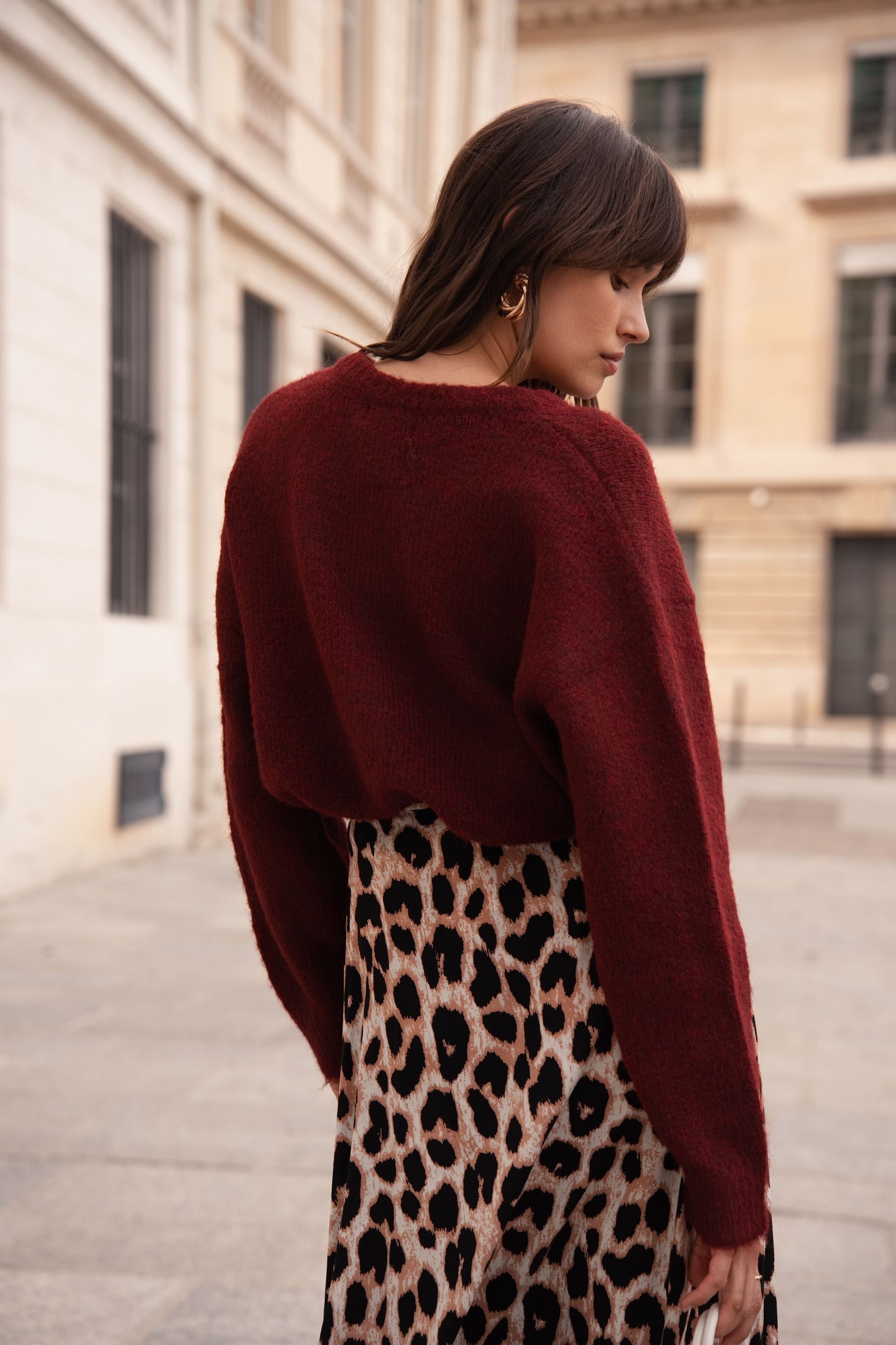 Cardigan Adèle - Bordeaux