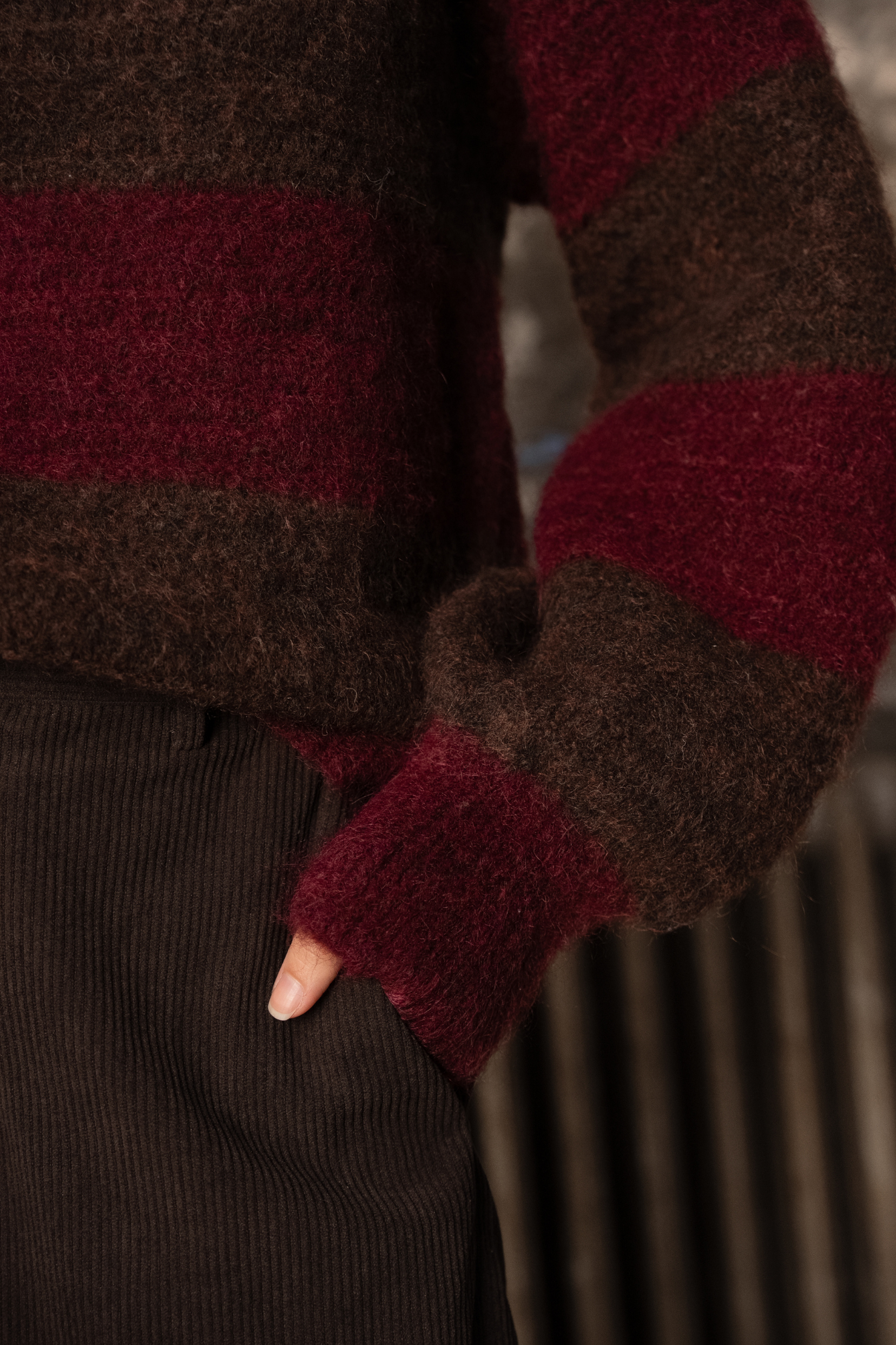 Pull Ysorine - burgundy