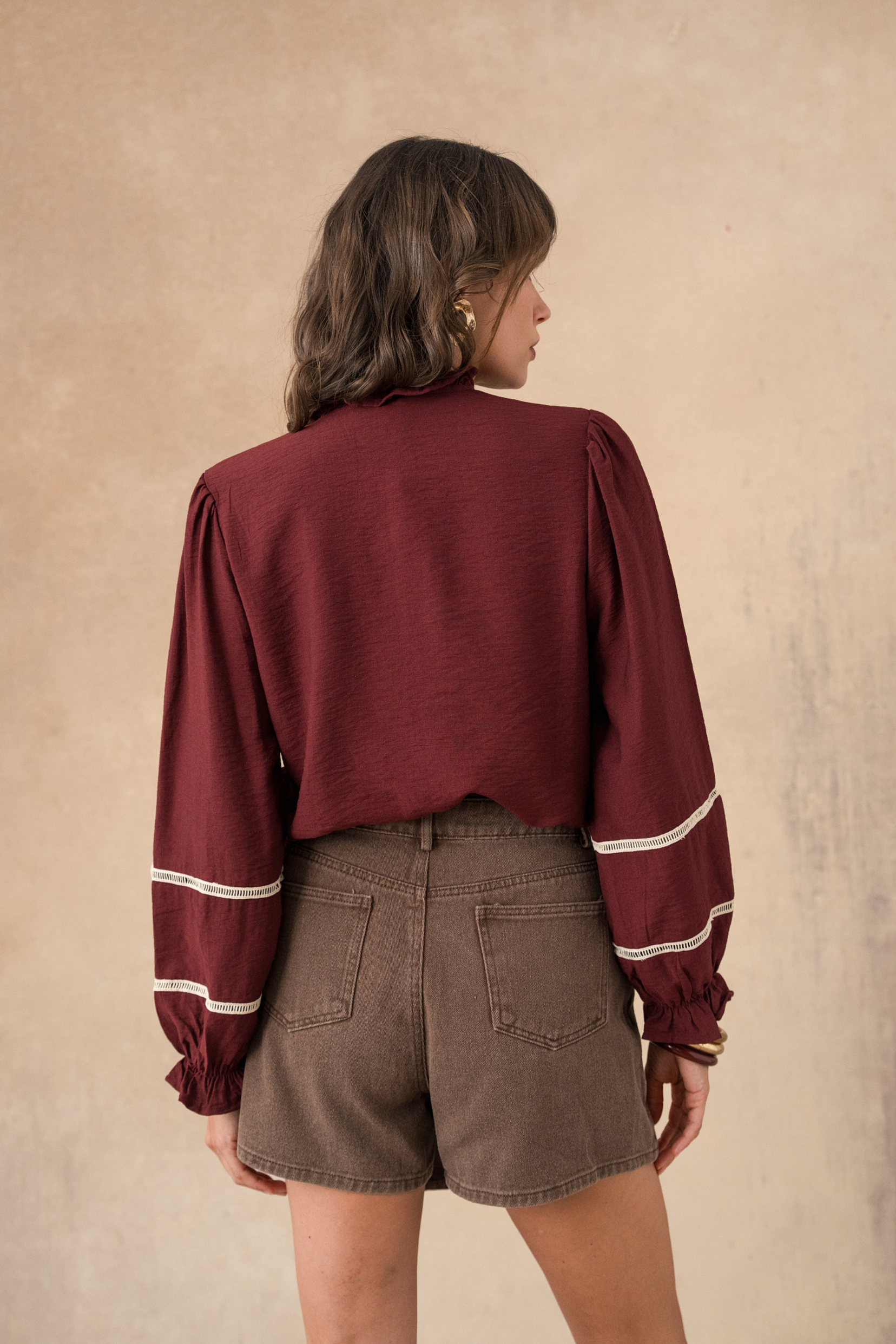 Jupe-short Edith - Café