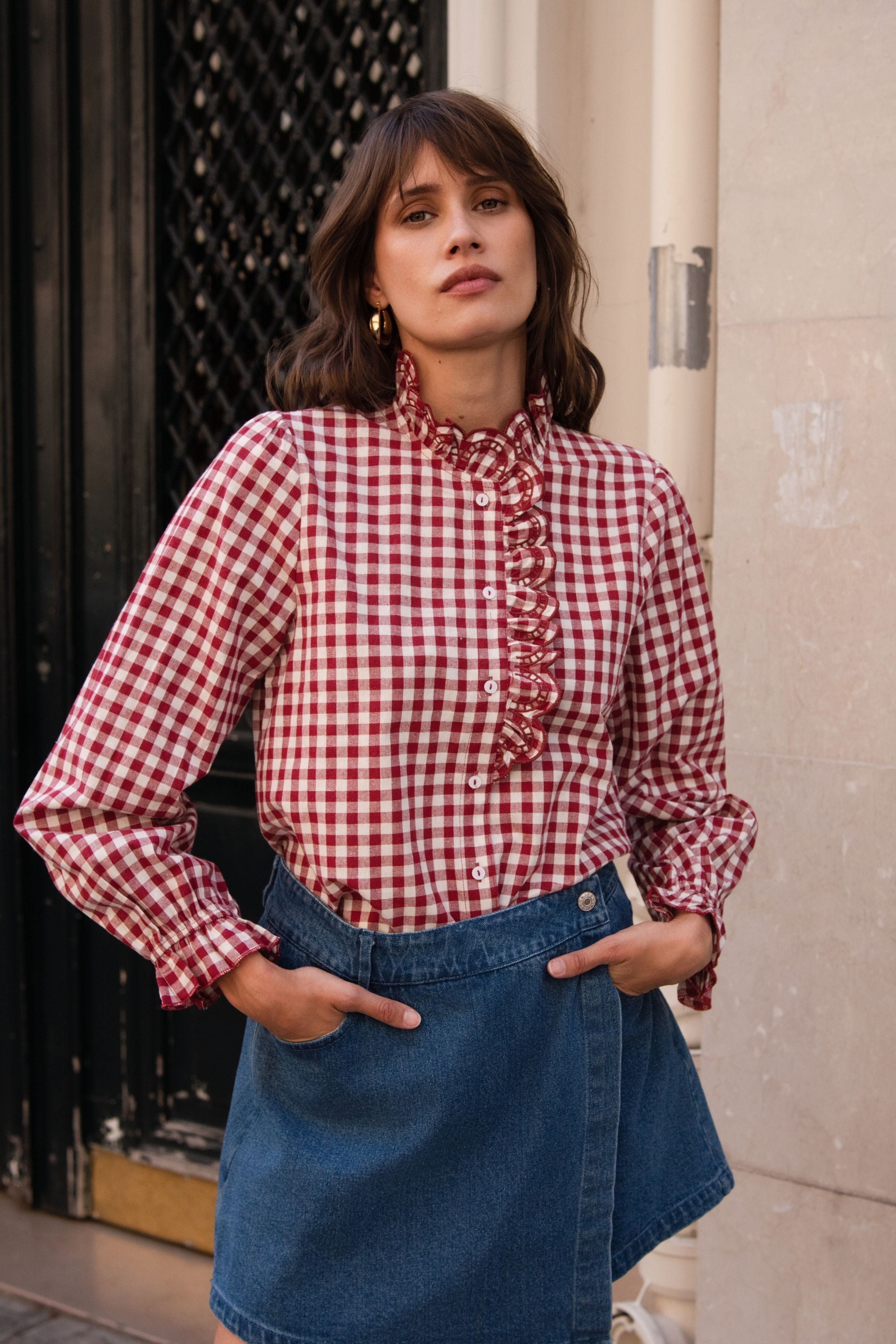 Chemise Odile - Bordeaux