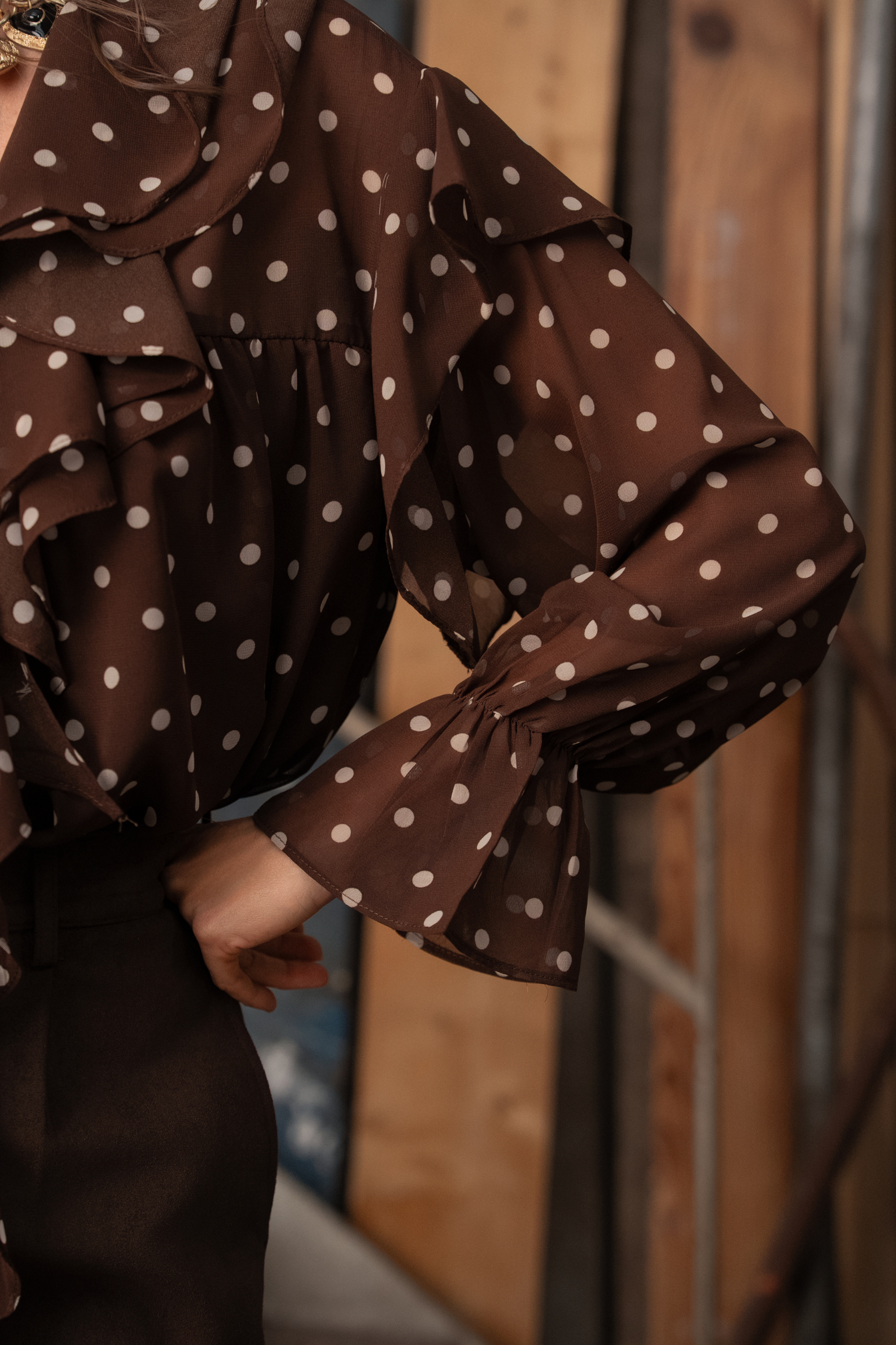 Blouse Augustine - café