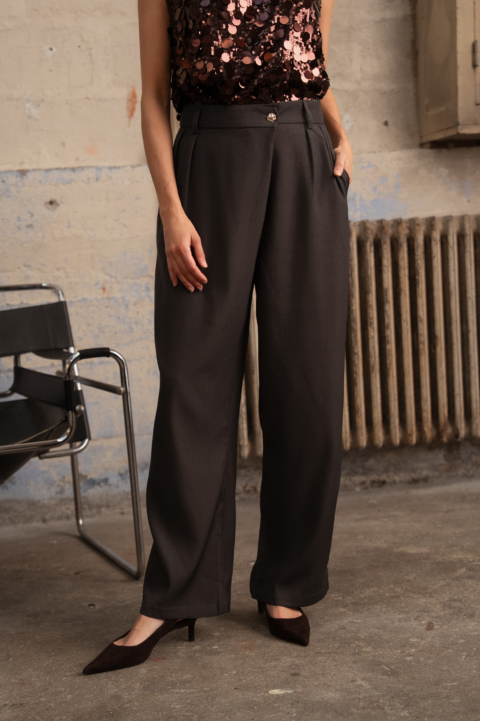 Pantalon Séréna - Gris foncé