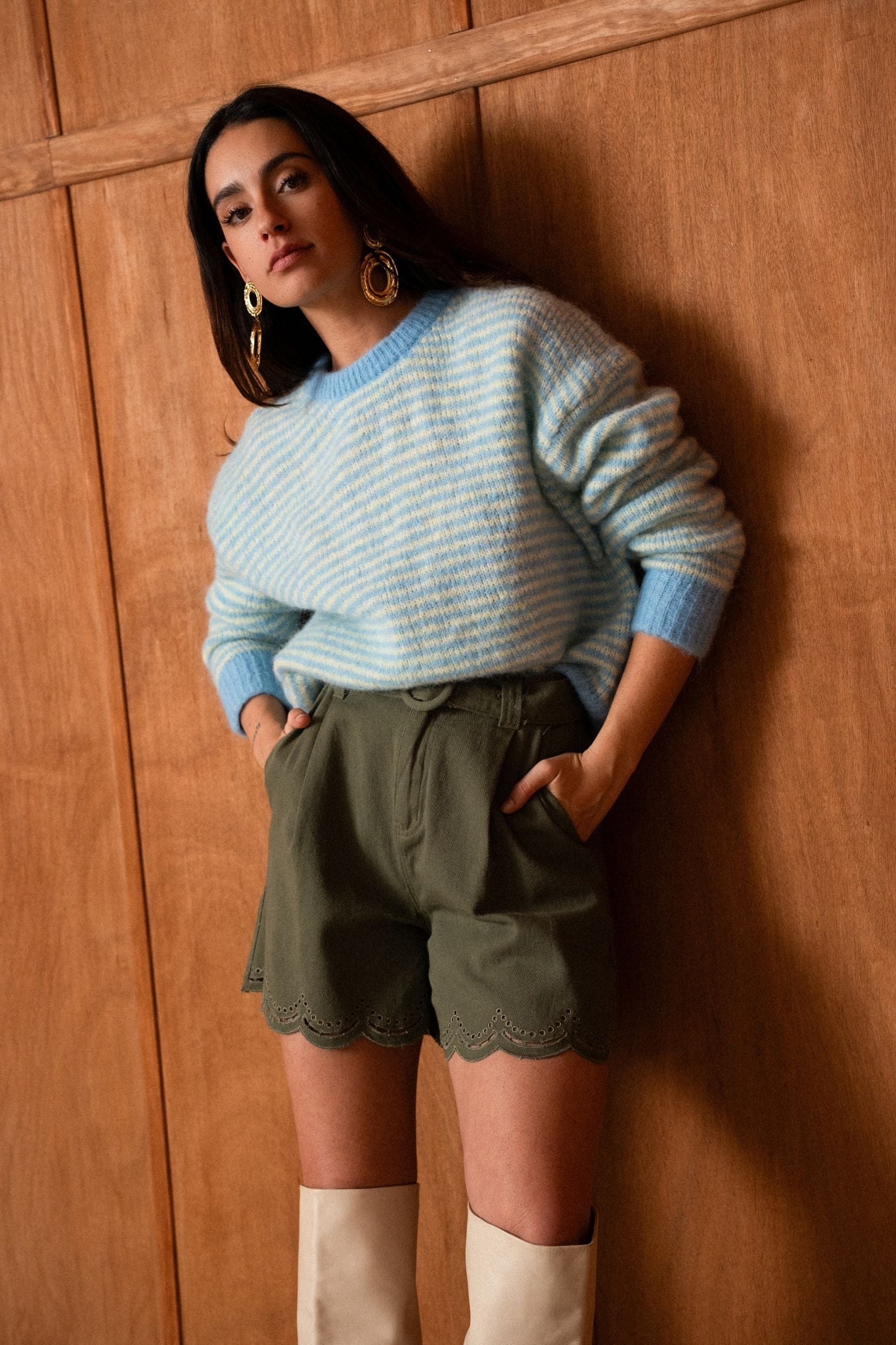 Short Mélina - Kaki