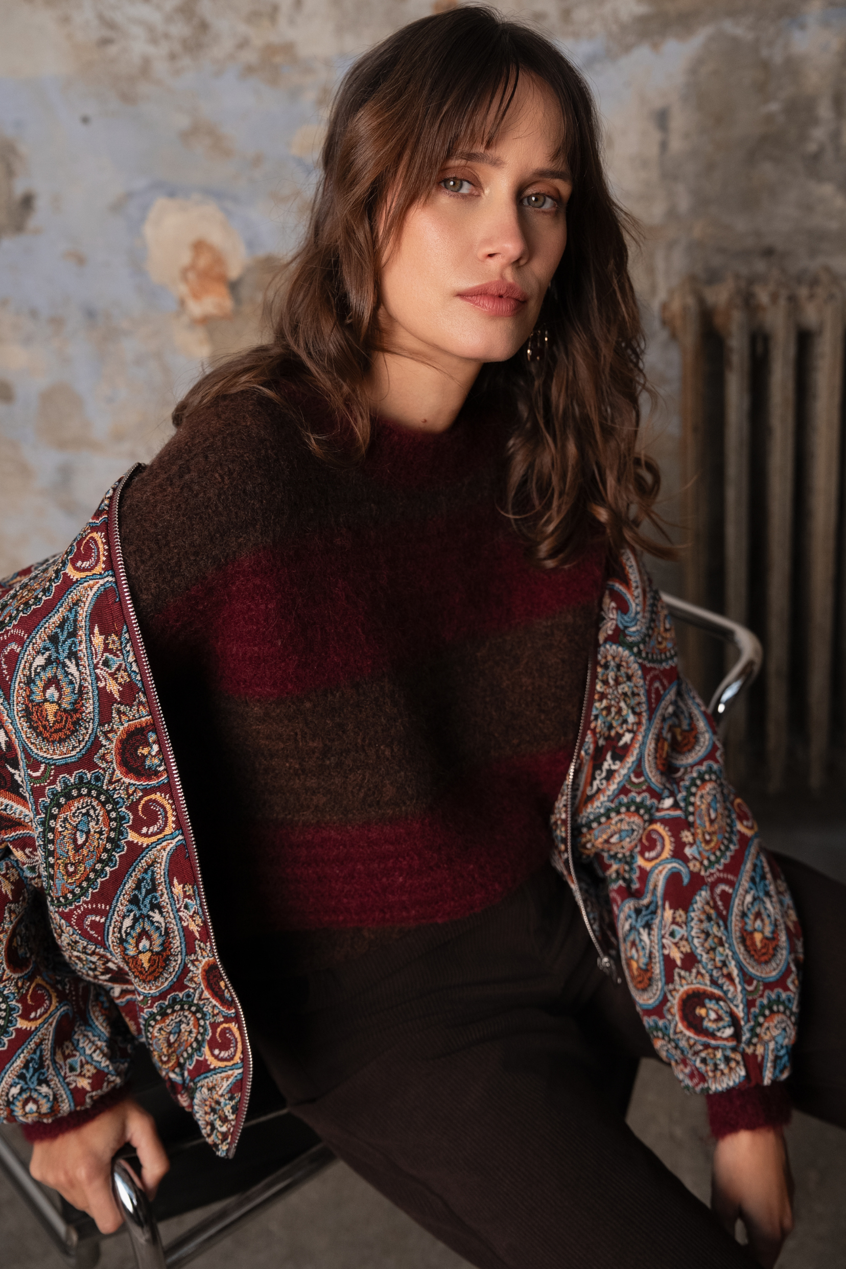 Pull Ysorine - burgundy