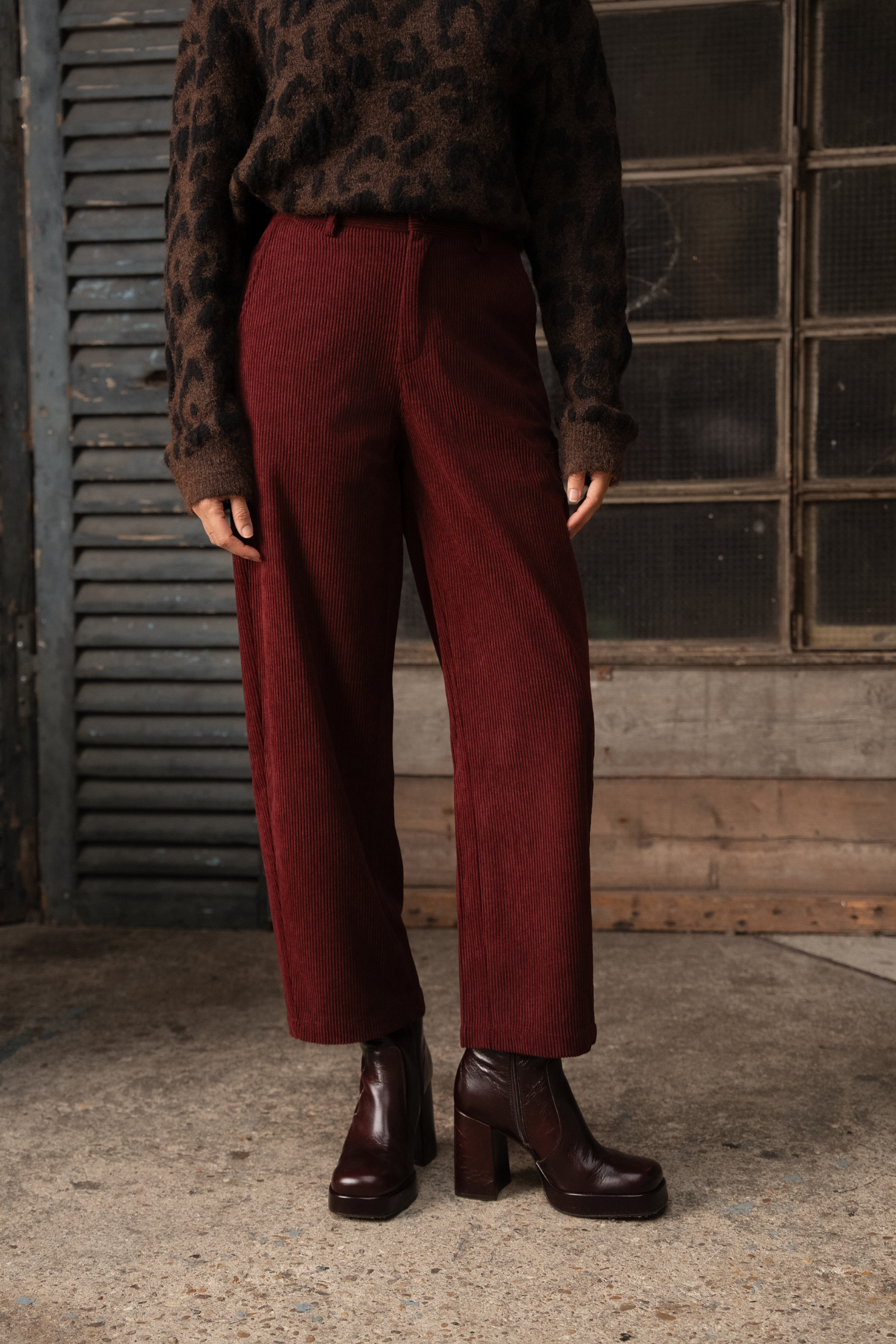 Pantalon Emyrra - Bordeaux