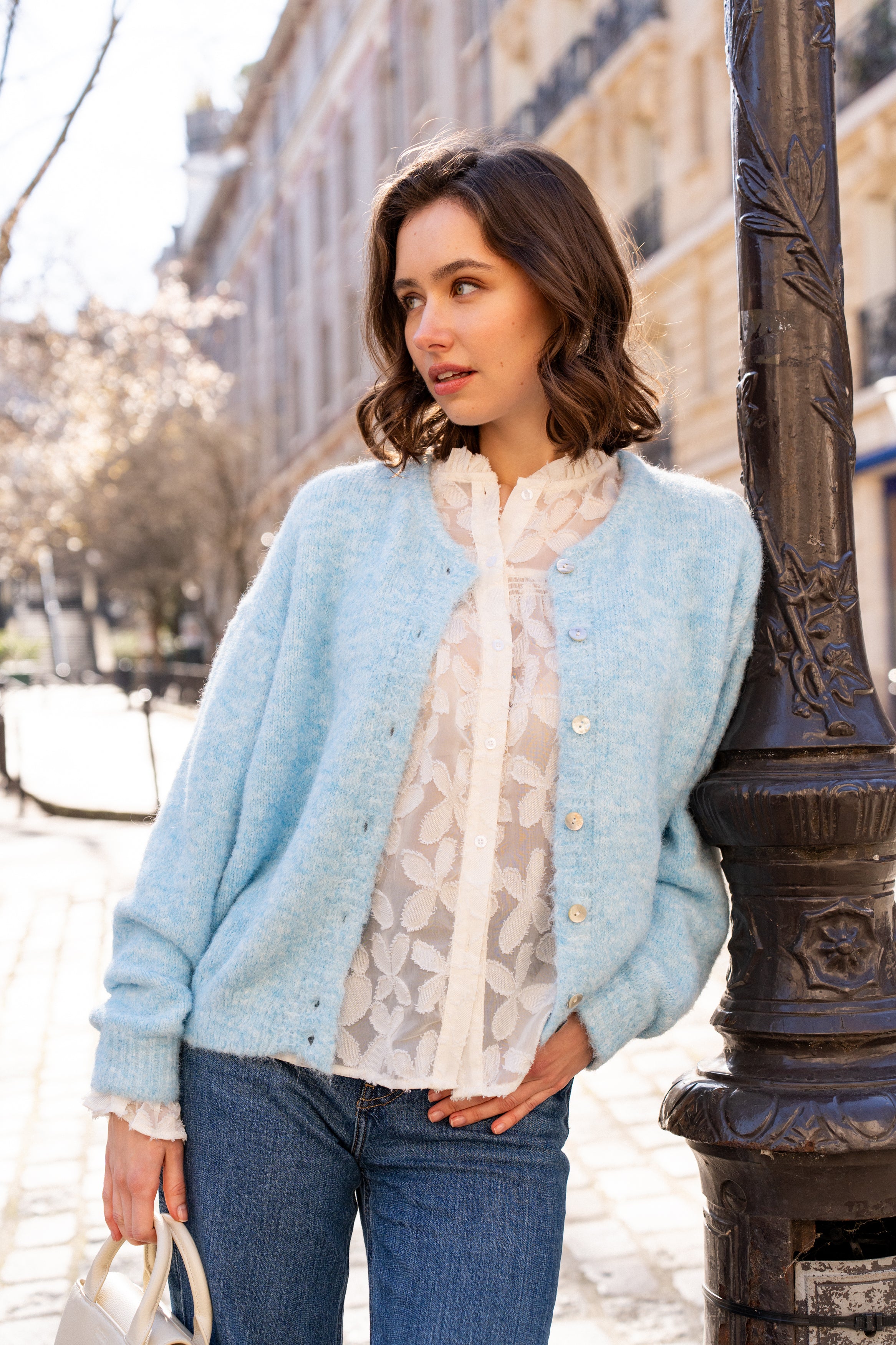 Cardigan Adèle - Bleu